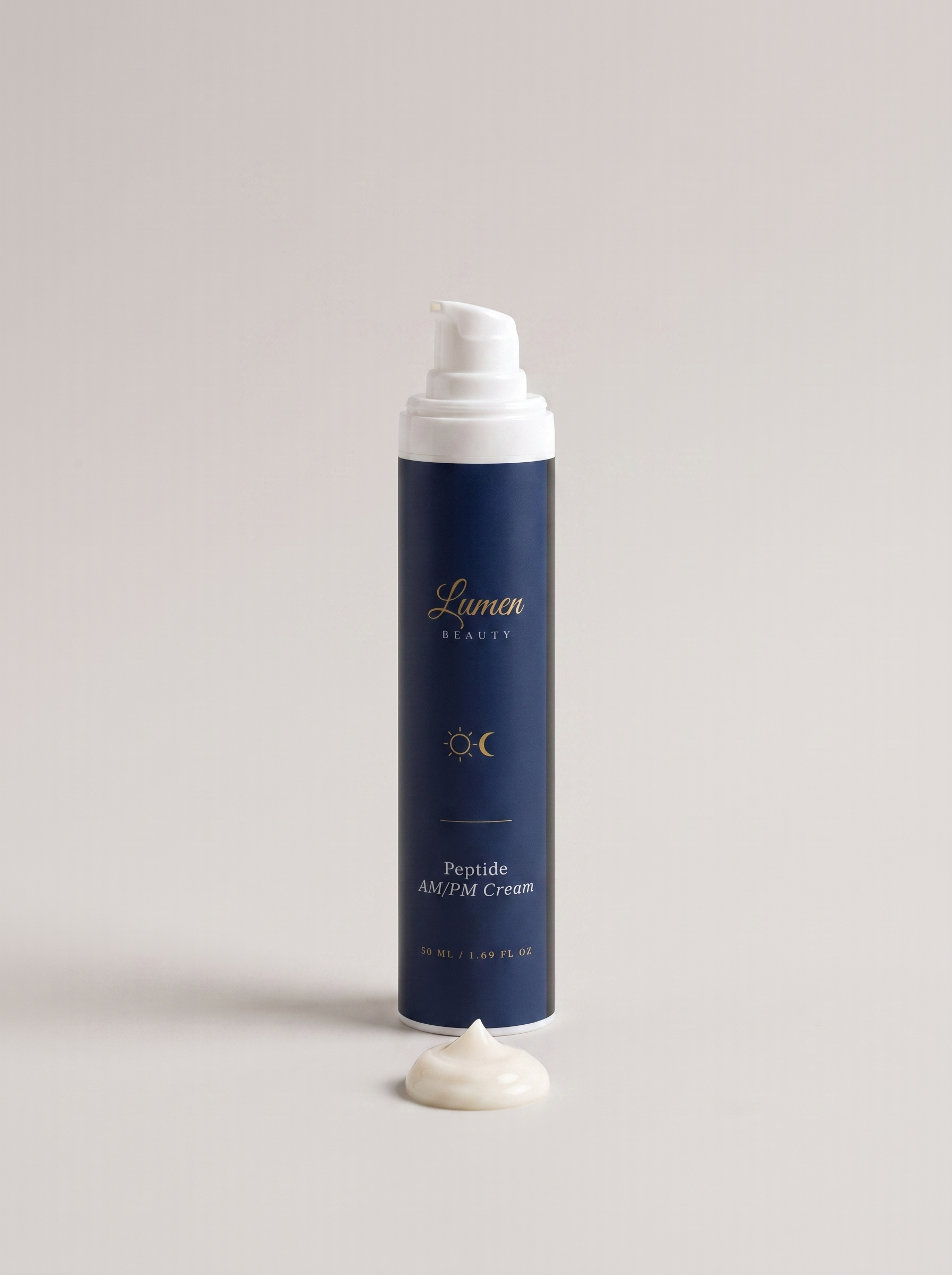 Lumen Beauty Peptide AM/PM Cream with cream texture